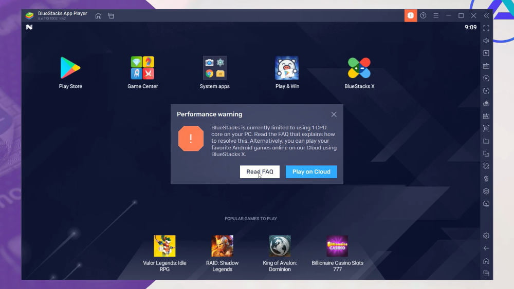 10-Performance warning