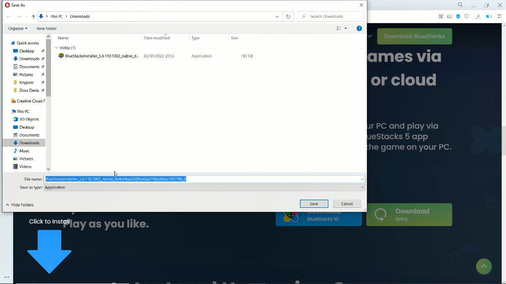3-Download BlueStacks Installer