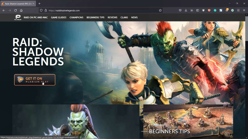 2-Download Raid Shadow Legends from website