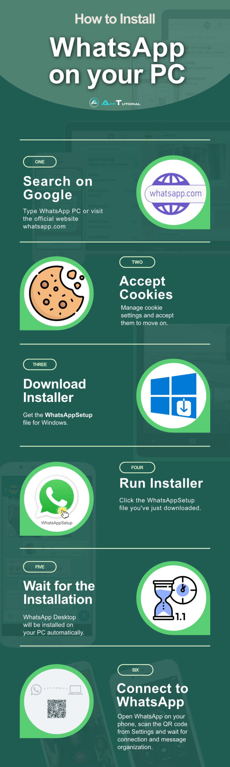 Download WhatsApp Desktop Infographic Tutorial