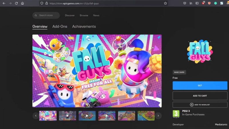 2-Get on Epic Games website