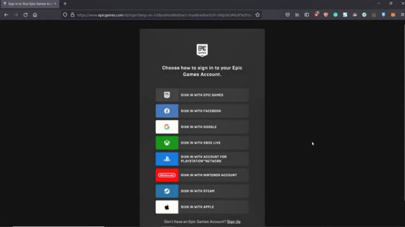 3.1-Sign in to Epic Games