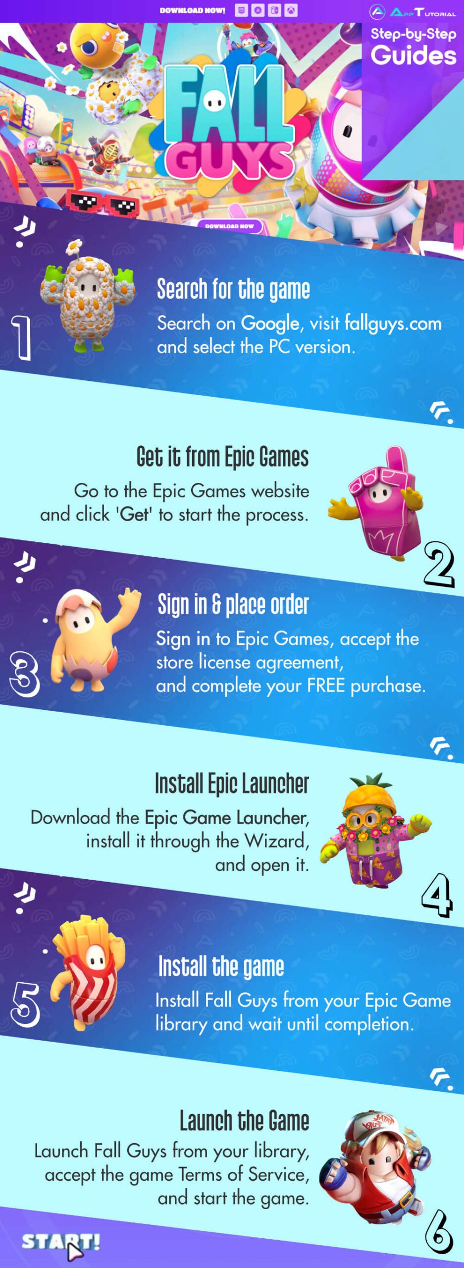Download Fall Guys Game Infographic