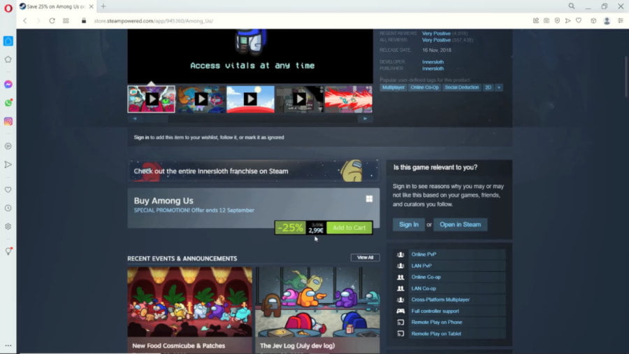 Among Us on Steam
