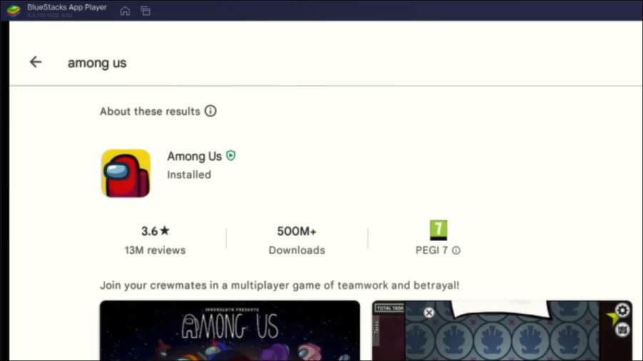 Play Among Us from Play Store