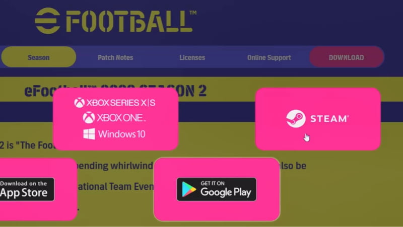 eFootball 2023 Steam link