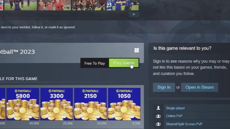 eFootball 2023 on Steam