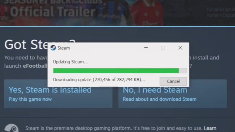 eFootball 2023 update Steam