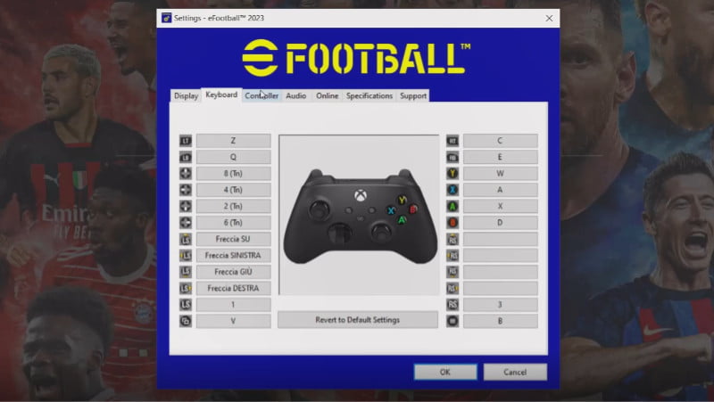 eFootball 2023 controller setting