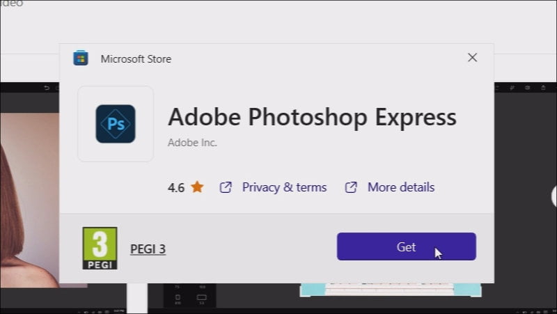 2.2-Free Photoshop Get button