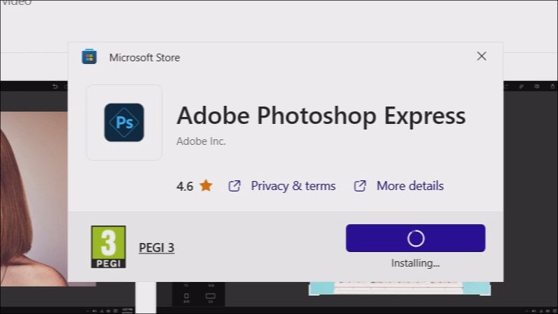 2.5-Free Photoshop Express App installation