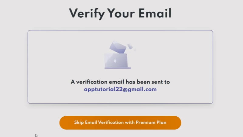 2.2-Verification email sent