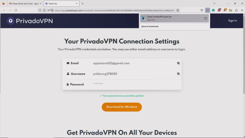 3.1-Download Free PrivadoVPN Windows Installer