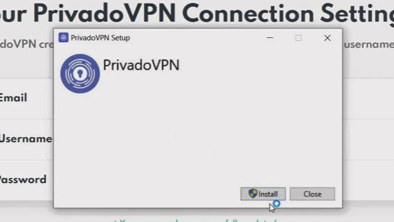 3.2-Install Free PrivadoVPN