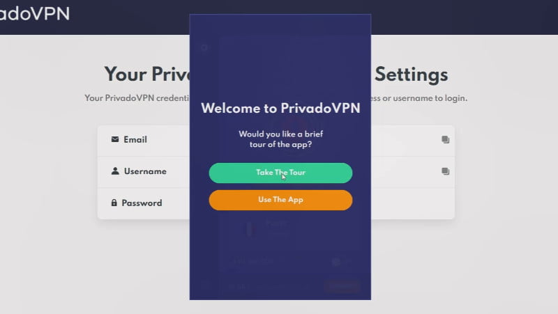 5.1-Tour of the PrivadoVPN app