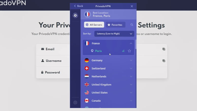 6-Select server and connect
