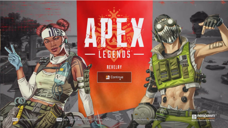 6.4-Continue to start Apex Legends game