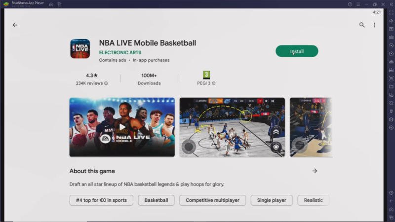 2.3-Install NBA Live Mobile