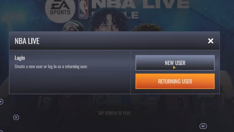 5.1-Log in to NBA Live Mobile