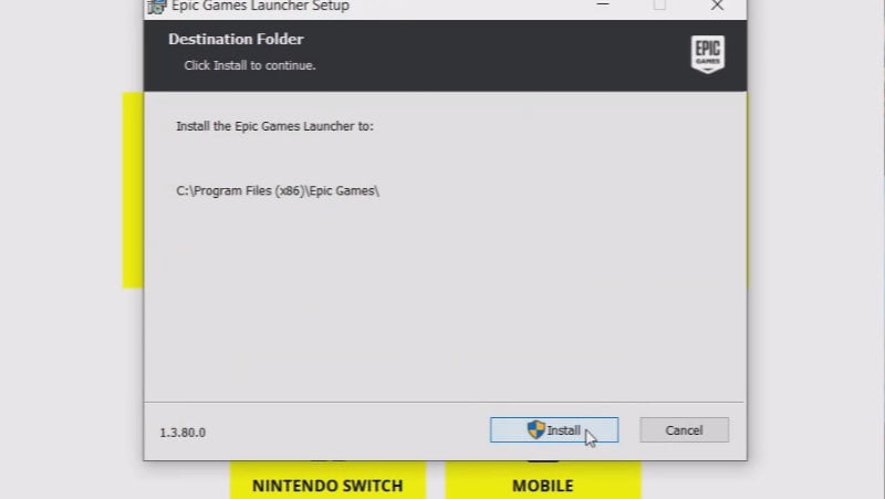 2.4 Install Epic Games Launcher