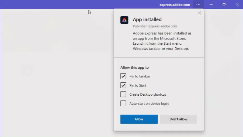 Create app shortcuts