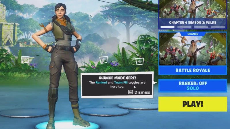 6.1 Change Fortnite game mode