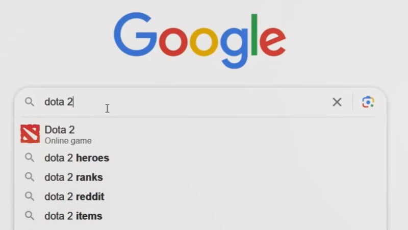 1.1 Search for DOTA 2