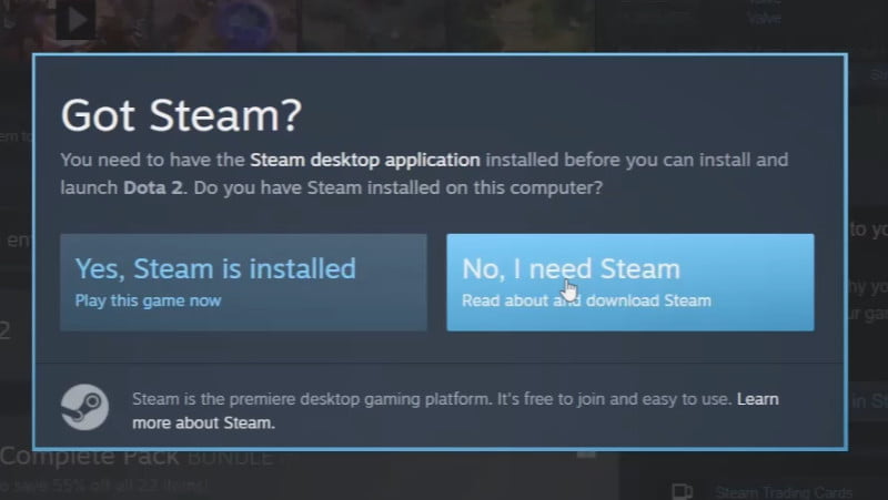 2.1 Install Steam app