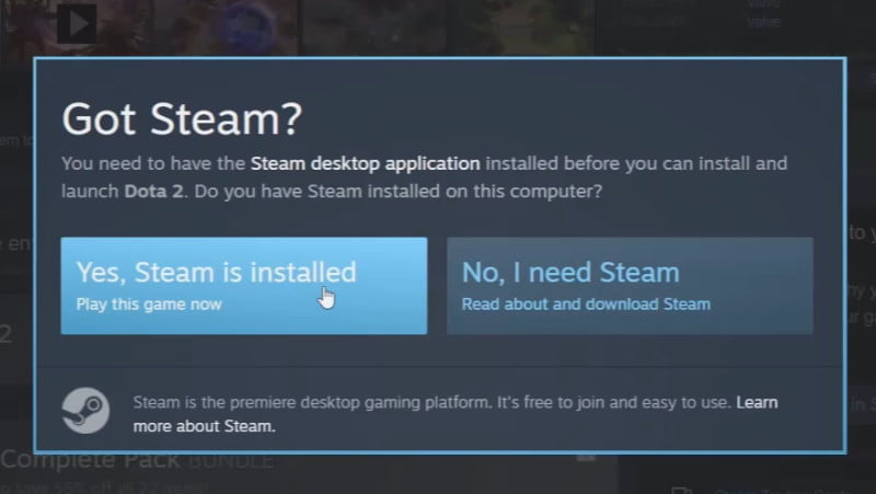 2.3 Steam installed on PC
