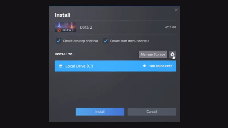 4.1 Configure DOTA 2 installation