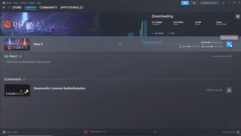 4.2 Download and install DOTA 2