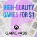 Xbox PC Game Pass - Download video games at 1 dollar
