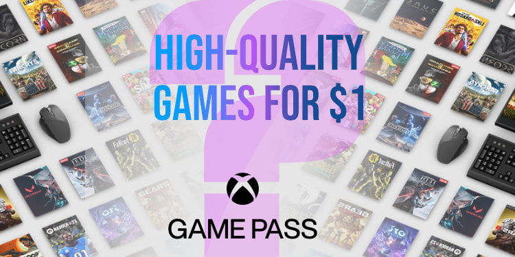 Xbox PC Game Pass - Download video games at 1 dollar