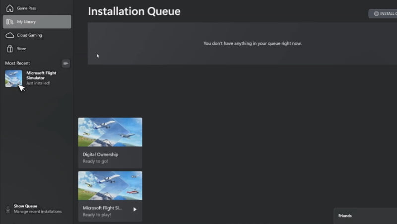 a) Click the game box on the left sidebar