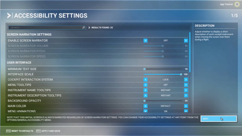 d) Set the game accessibility