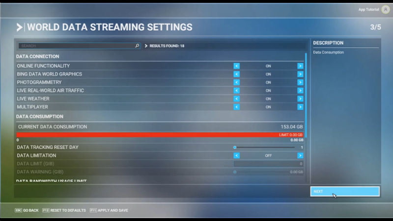 c) Customise the data streaming limits