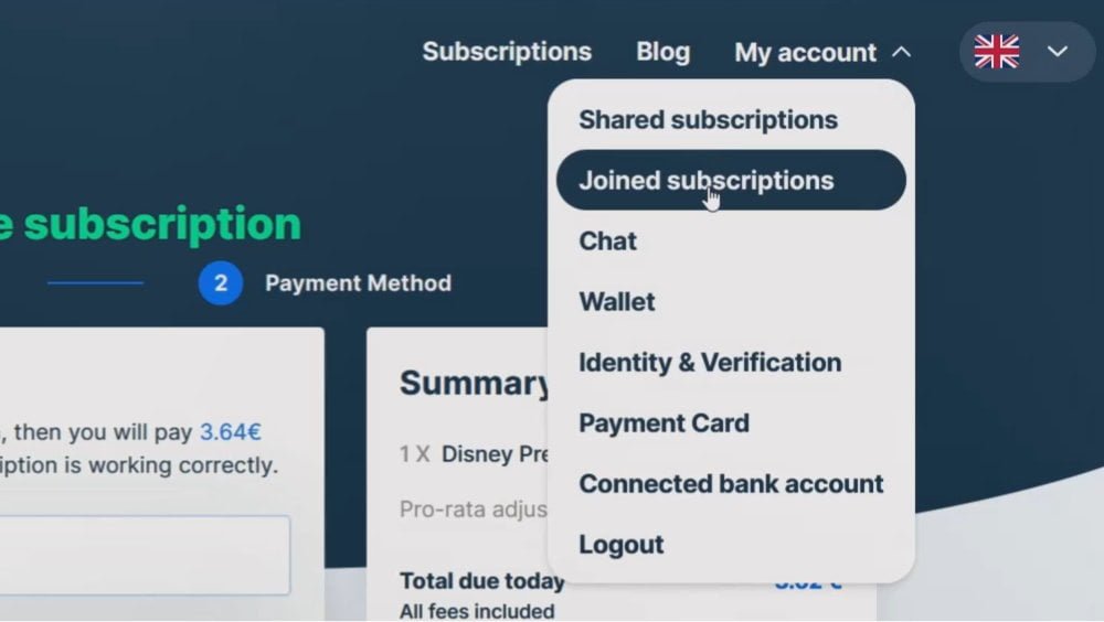 4.7-View Joined Subscriptions