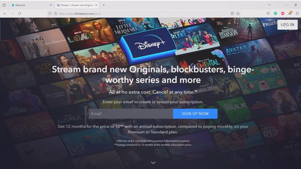 5.1-Visit Subscription Page